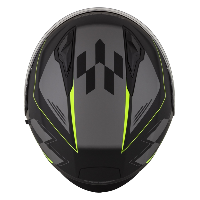 Cassida Jet Tech Roxor open motorhelm zwart-grijs-fluogeel mat uitverkoop