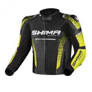 Motorjas Shima STR 2.0 zwart-fluogeel