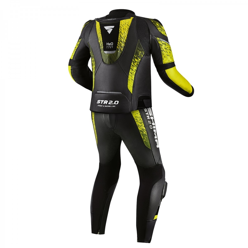 Shima STR 2.0 zwart-fluo gele motoroverall