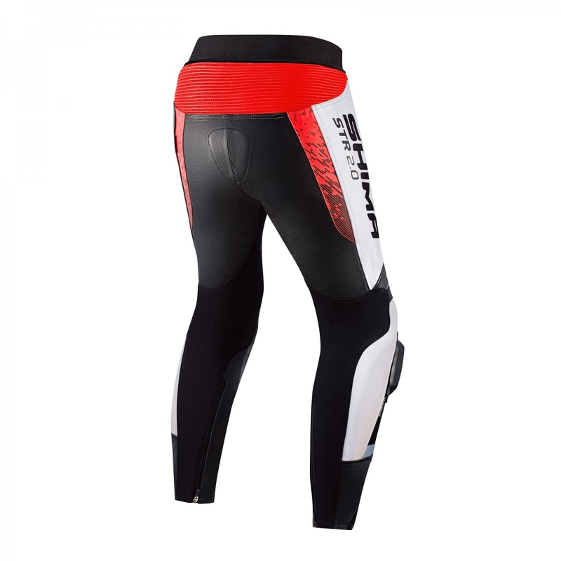 Shima STR 2.0 zwart-wit-fluorode motorbroek