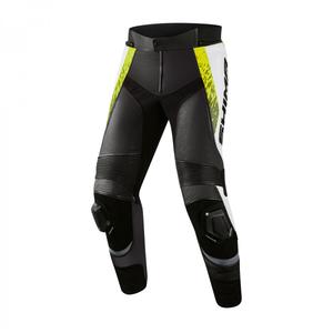 Shima STR 2.0 zwart-wit-fluo gele motorbroek