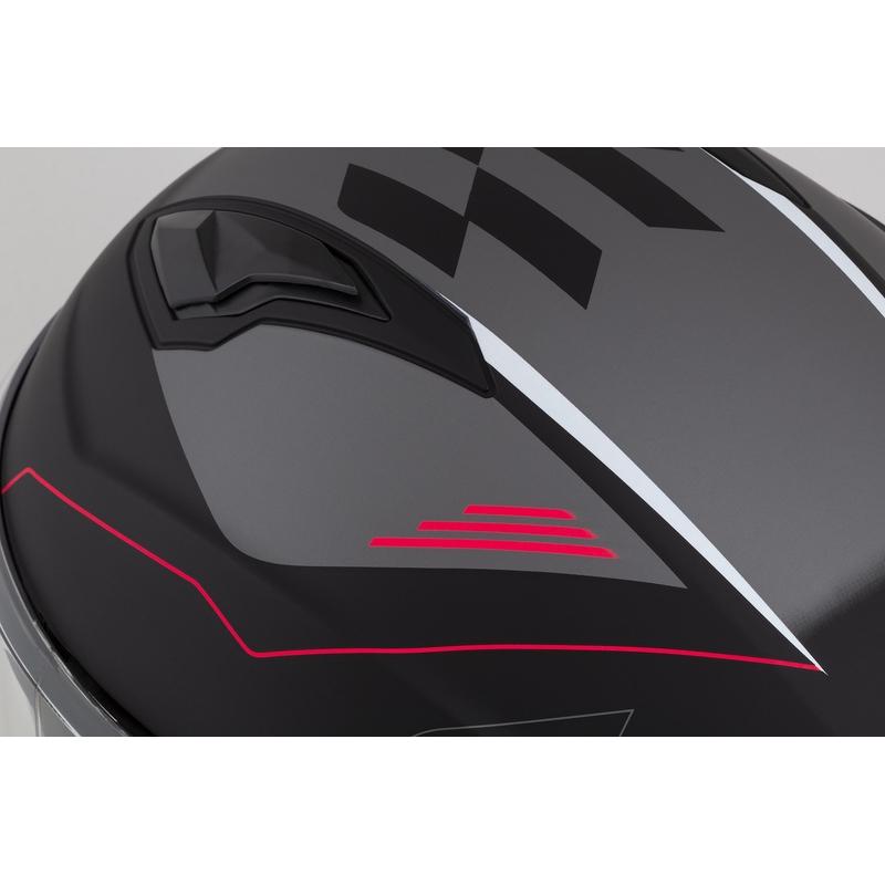 Cassida Jet Tech Roxor Zwart-Rood-Grijs Open Motorhelm
