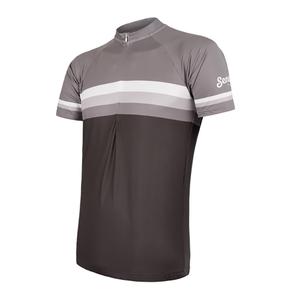 Jersey Sensor Summer Stripe zwart-grijs-wit - korte mouw uitverkoop