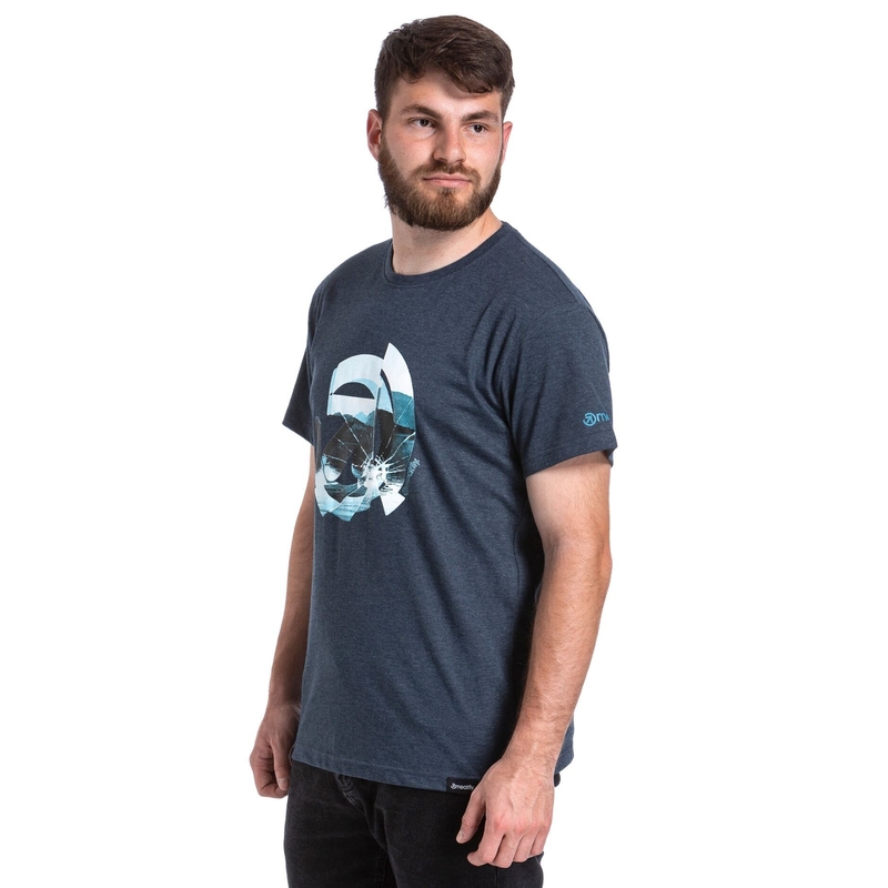 T-shirt Meatfly Glazy donkerblauw uitverkoop