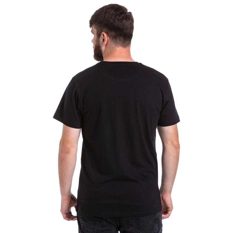 T-shirt Meatfly Mounty zwart uitverkoop