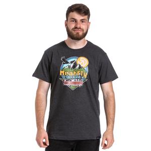 T-shirt Meatfly Mounty grijs uitverkoop