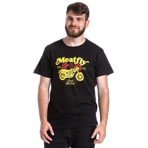 T-shirt Meatfly Loud And Fast zwart uitverkoop