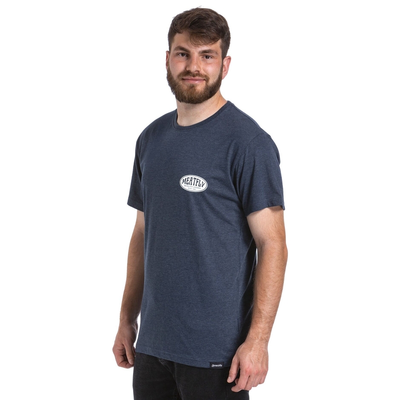 T-shirt Meatfly Ride Till Death donkerblauw uitverkoop
