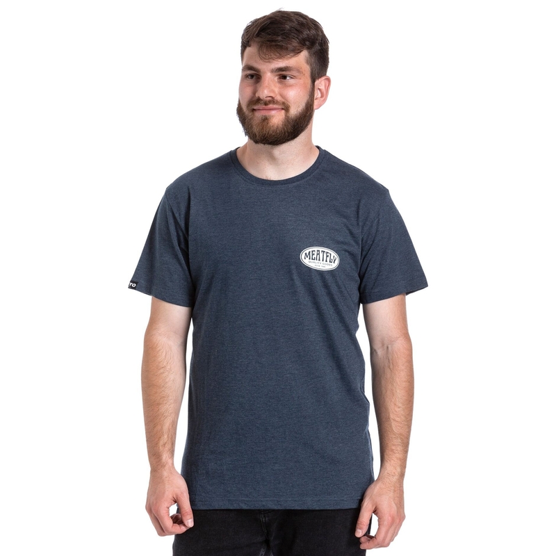 T-shirt Meatfly Ride Till Death donkerblauw uitverkoop