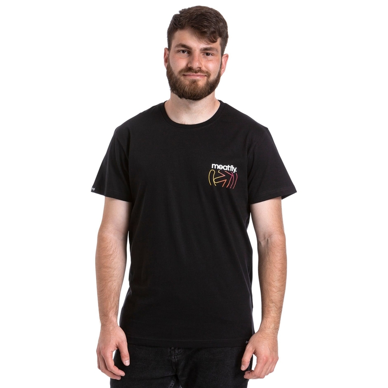 T-shirt Meatfly Marmi zwart uitverkoop
