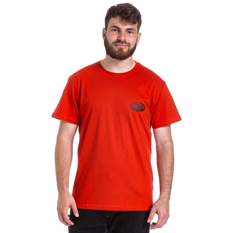 T-shirt Meatfly Ride Till Death rood uitverkoop