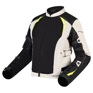 Motorjack Ozone Flow Zwart-Grijs-Fluogeel voor dames uitverkoop