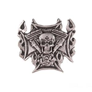 Schedelbadge met cilinders
