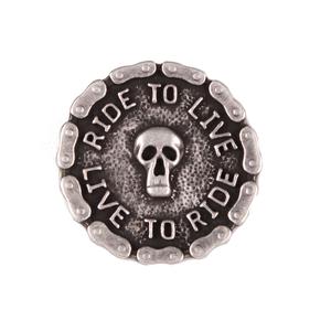 Badge levende schedel