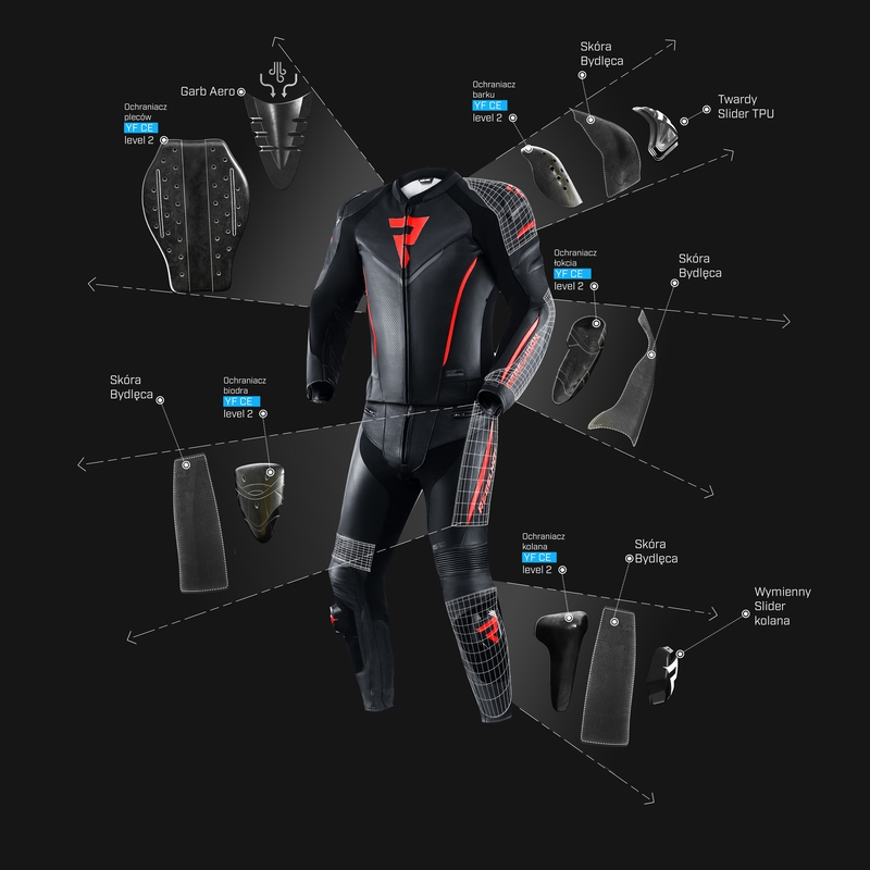 Rebelhorn Fighter zwart-fluorode motorbroek uitverkoop