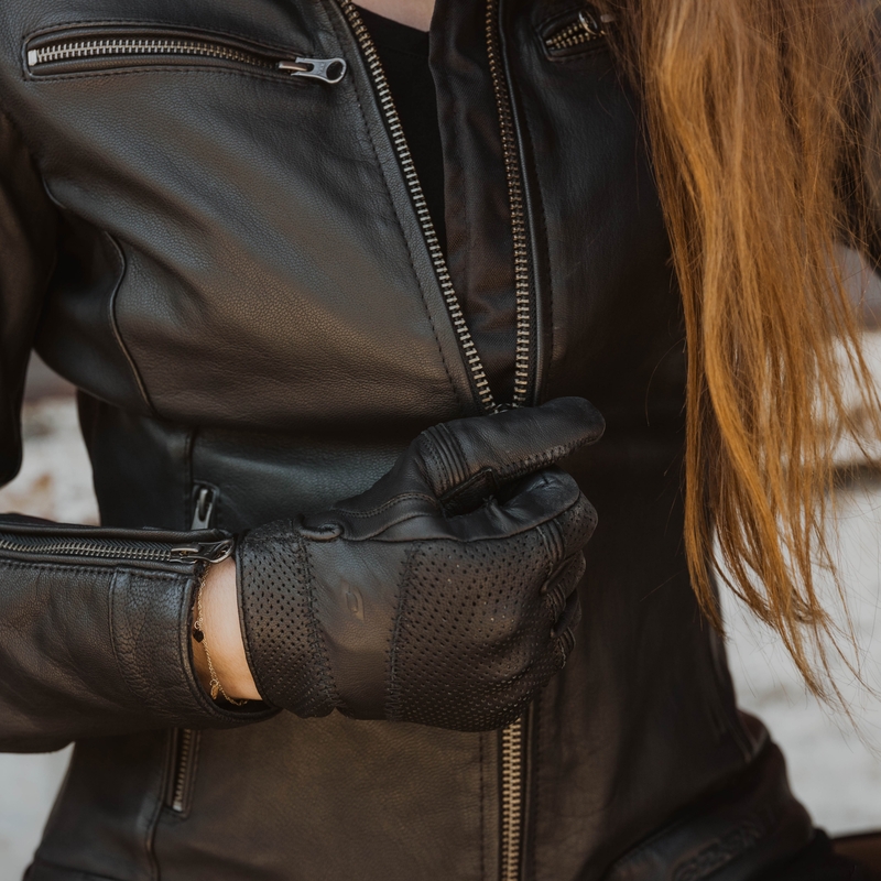 Motorjack Ozone Striker zwart voor dames