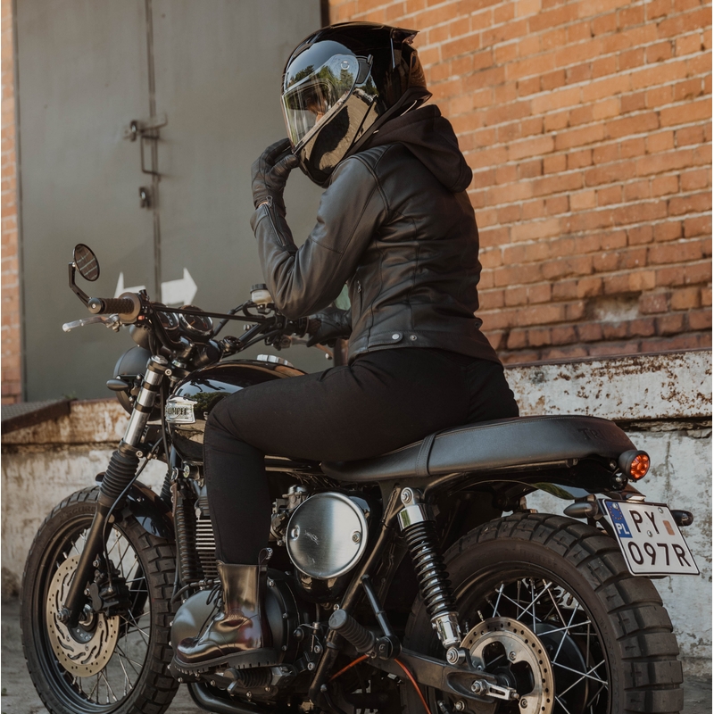 Motorjack Ozone Striker zwart voor dames