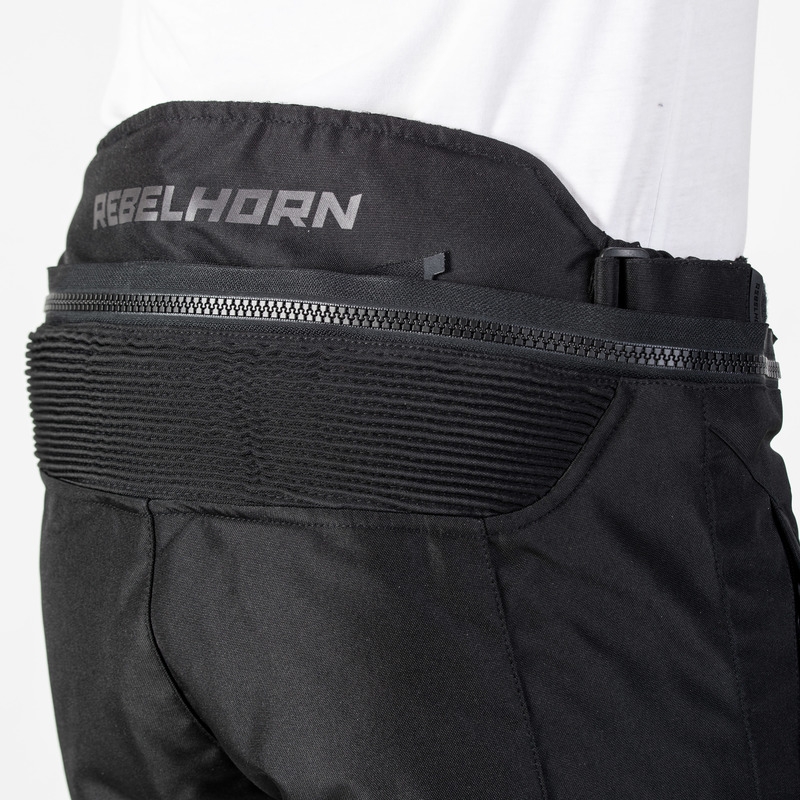 Moto kalhoty Rebelhorn Flux černé