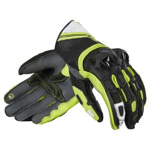 Motorhandschoenen Rebelhorn ST Kort zwart-grijs-fluogeel uitverkoop
