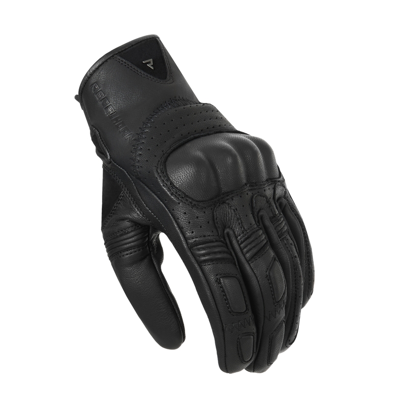 Motorhandschoenen Rebelhorn Thug II zwart geperforeerd