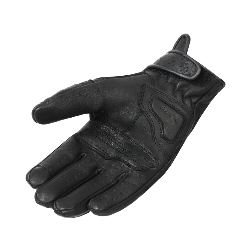 Motorhandschoenen Rebelhorn Thug II zwart geperforeerd