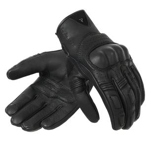 Motorhandschoenen Rebelhorn Thug II zwart geperforeerd