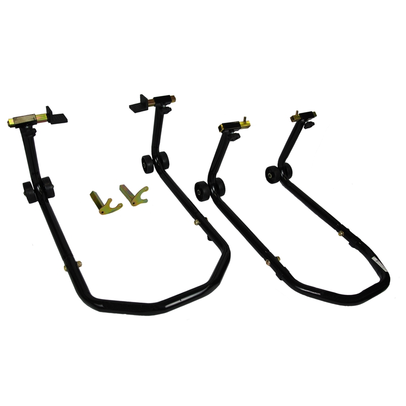 R-TOOL motorsteun set voor + achter met wielen
