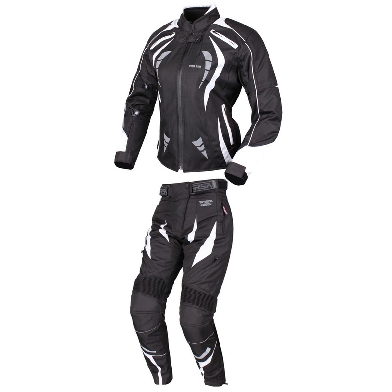 Damesjumpsuit RSA Queen zwart-wit uitverkoop