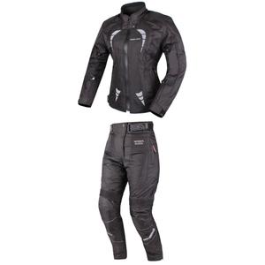 Dames motorpak RSA Queen zwart uitverkoop