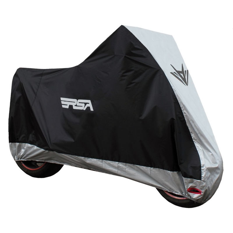 Motorhoes RSA zwart-zilver