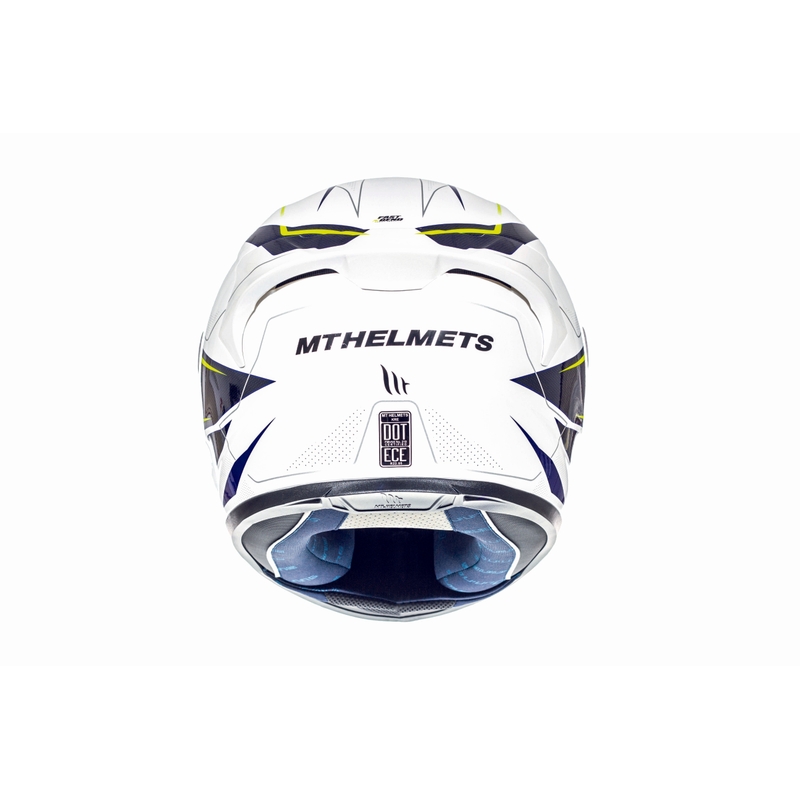 Integrální přilba na motorku MT Kre Intrepid SV bílá-fluo žlutá