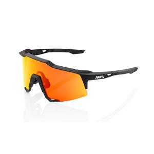 Zonnebril 100% SPEEDCRAFT Matzwart (HIPER rood glas)
