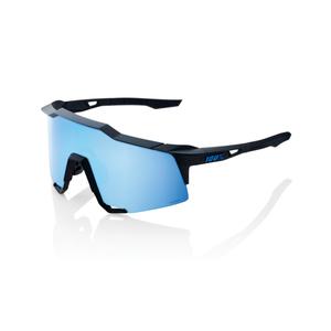 Zonnebril 100% SPEEDCRAFT Mat Zwart (HIPER blauw glas)