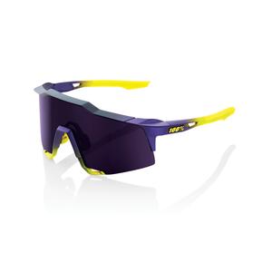 100% SPEEDCRAFT Matte Metallic Digital Brights zonnebril paars-geel (paars glas)