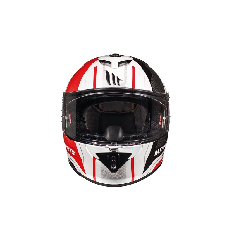 Dětská integrální přilba MT Rapide Duel bílo-černo-červená