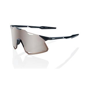 Zonnebril 100% HYPERCRAFT Gloss Black zwart-bruin (HIPER zilverglas)