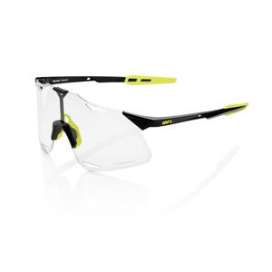 Zonnebril 100% HYPERCRAFT Gloss Black zwart-geel (fotochroom glas)