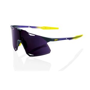 Zonnebril 100% HYPERCRAFT Metallic Digital Brights violet-geel (violet glas)