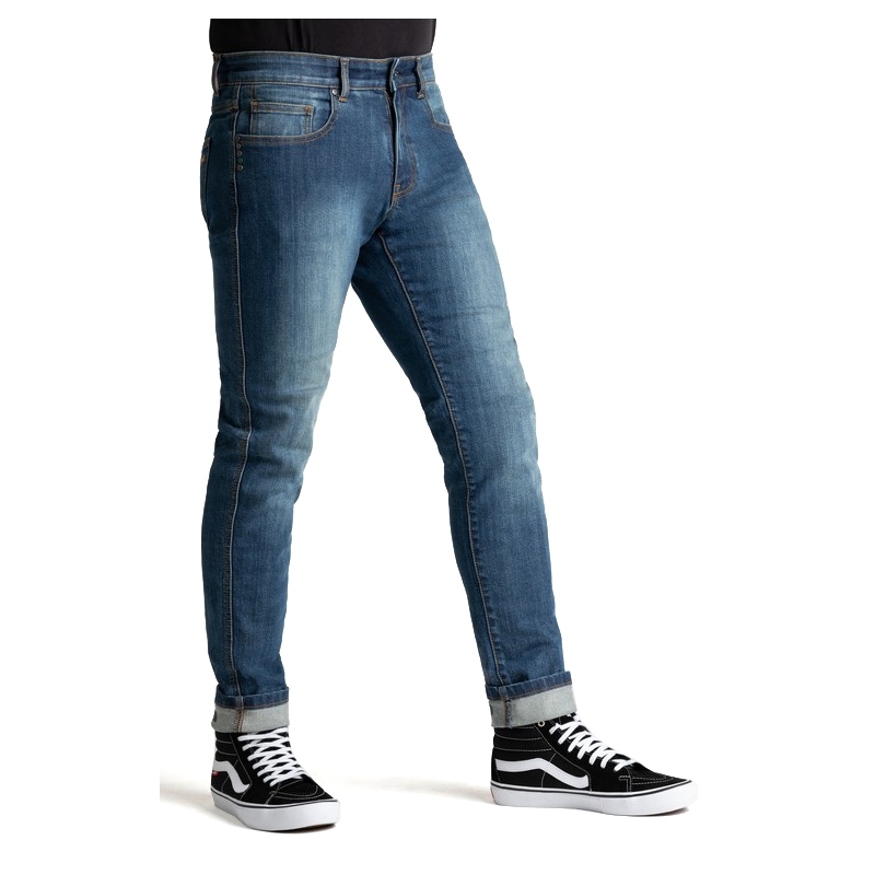 BROGER Californië blauwe motorjeans uitverkoop