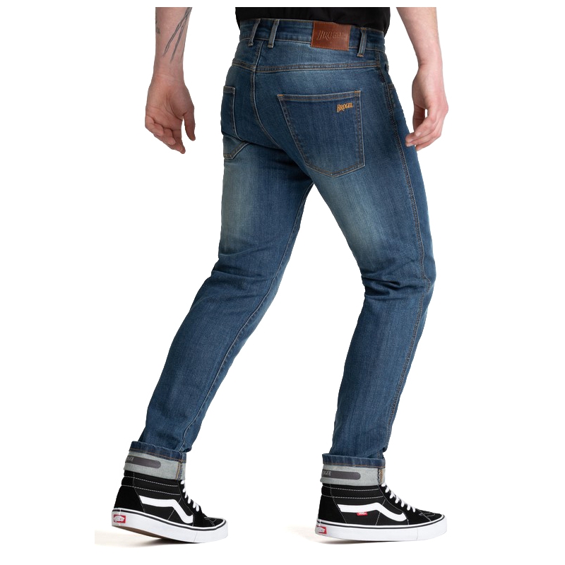 BROGER Californië blauwe motorjeans uitverkoop