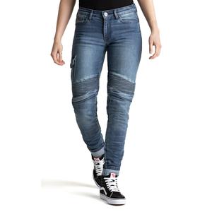 Damesbroeken BROGER Ohio blauw motorbroek uitverkoop