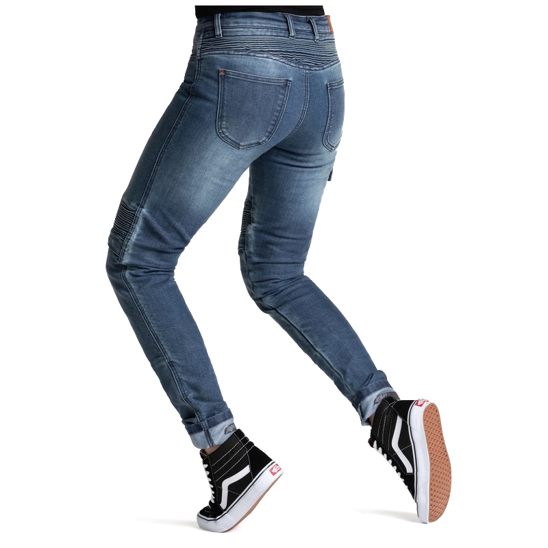 Damesbroeken BROGER Ohio blauw motorbroek uitverkoop
