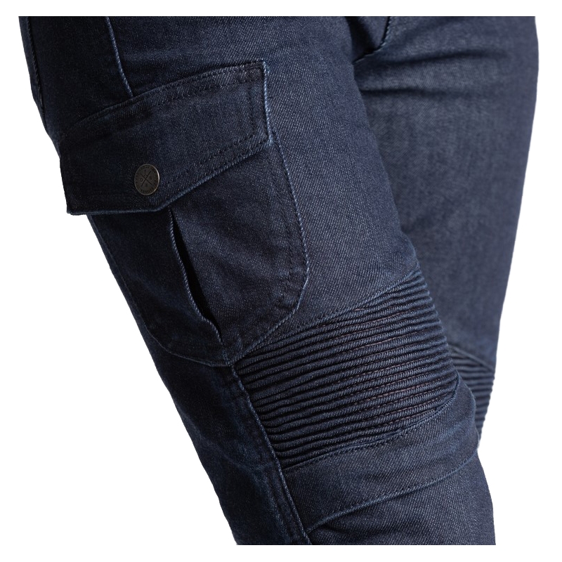Damesbroeken BROGER Ohio donkerblauw motorjeans uitverkoop