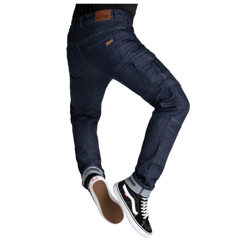 BROGER Ohio donkerblauwe motorjeans uitverkoop