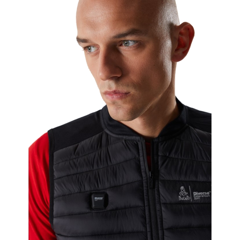 Prošívaná vesta DAKAR VE Heat černá výprodej