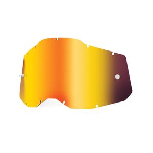 Plexi 100% Racecraft 2/Accuri 2/Strata 2 rood gespiegeld (Anti-fog)