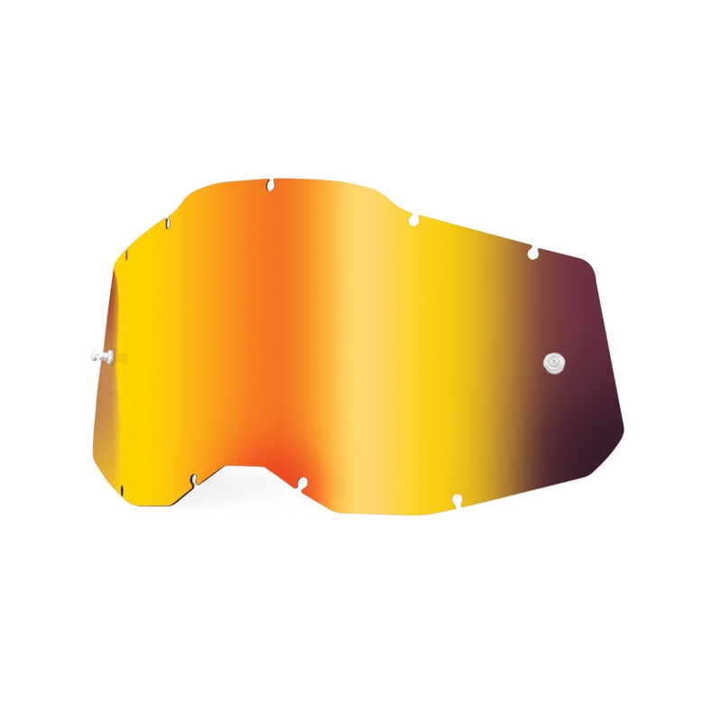 Plexi 100% Racecraft 2/Accuri 2/Strata 2 rood gespiegeld (Anti-fog)