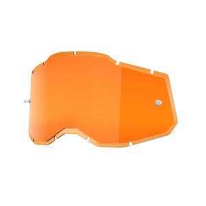 Plexi 100% Gespoten Racecraft 2/Accuri 2/Strata 2 oranje gespiegeld (Anti-fog)