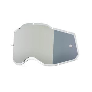Plexi 100% gespoten Racecraft 2/Accuri 2/Strata 2 zilver spiegel (Anti-fog)