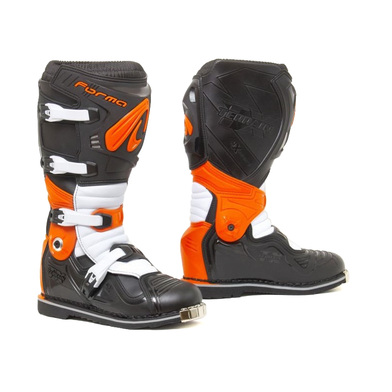 Forma Terrain Evolution TX Zwart-Oranje-Wit Motorfiets Laarzen